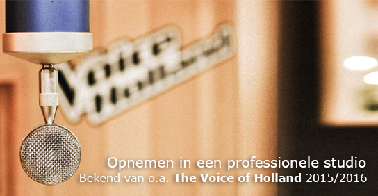 The Voice of Holland bij ons in de opnamestudio